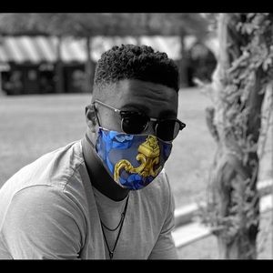 Luxury Face Mask Handcrafted With Designer Scarf